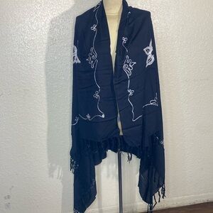 Gecko batik scarf
